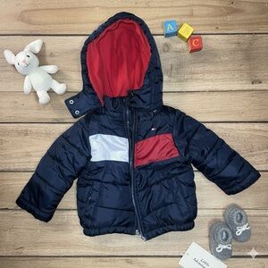 Tommy Hilfiger Red and Navy Jacket